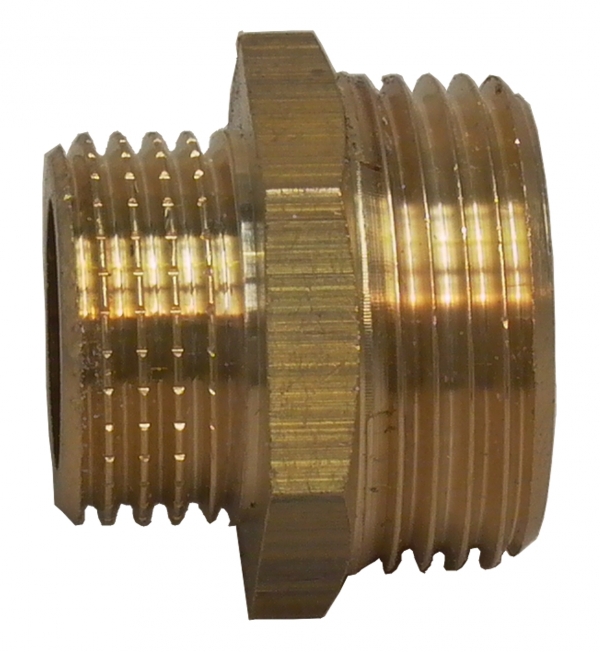 Double ended connector R1" x R1 1/4" male